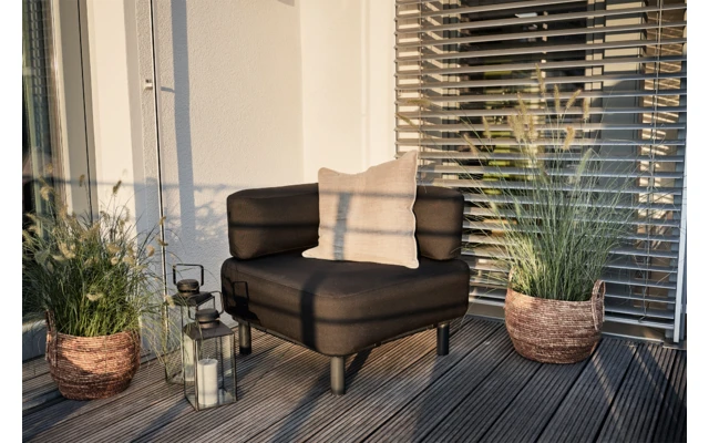 One Bar Element 1 L-Rückenlehnenbezug Dark Grey